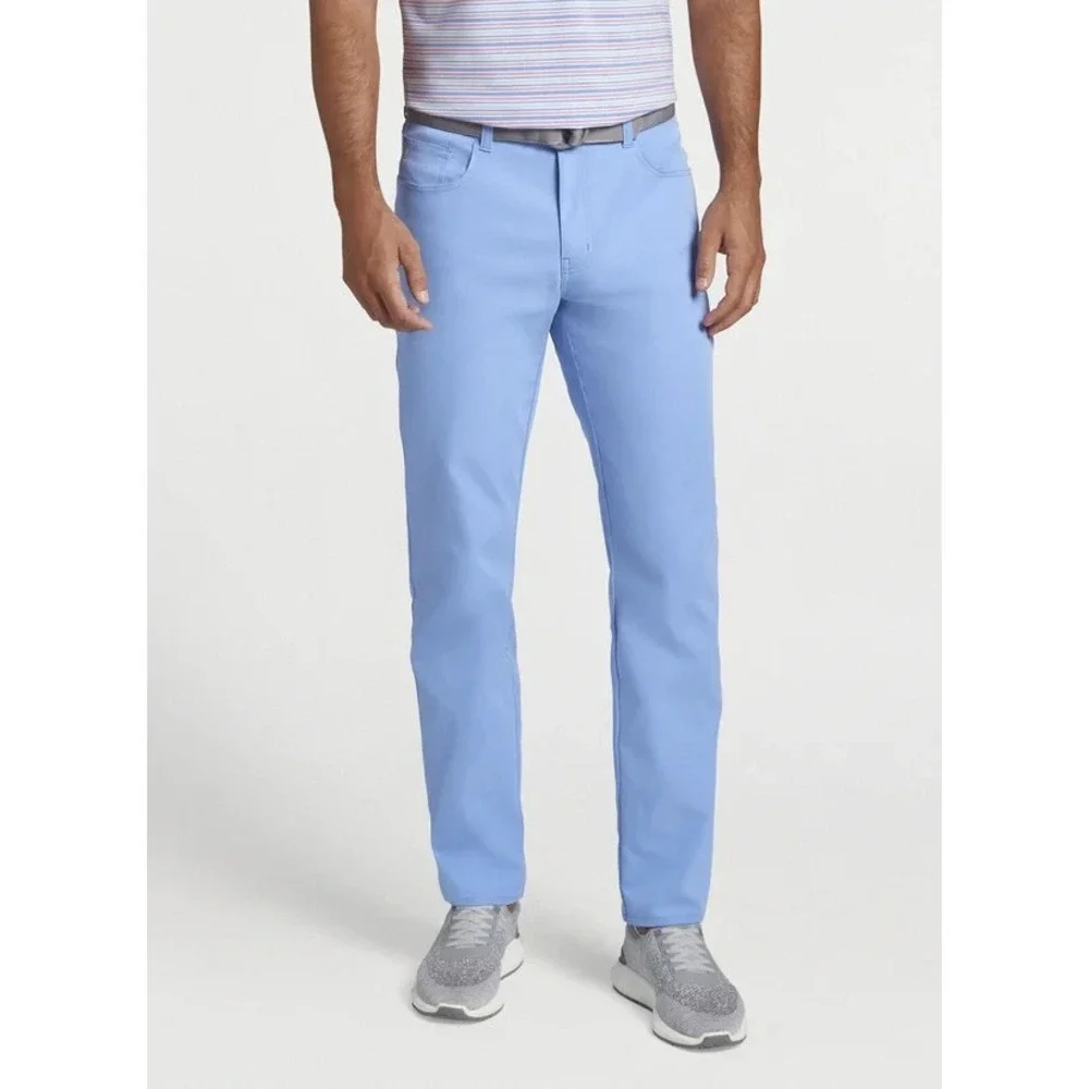Peter Millar Crown 5 Pocket‎ eb66 Performance Pants Estate Blue Men 36x32 NWT